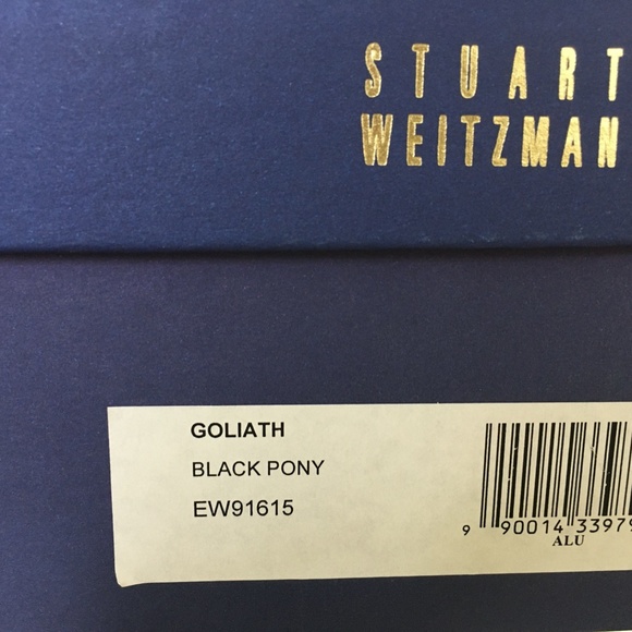 Stuart Weitzman Black Calf Hair Size 8 Short Boot - Picture 8 of 8